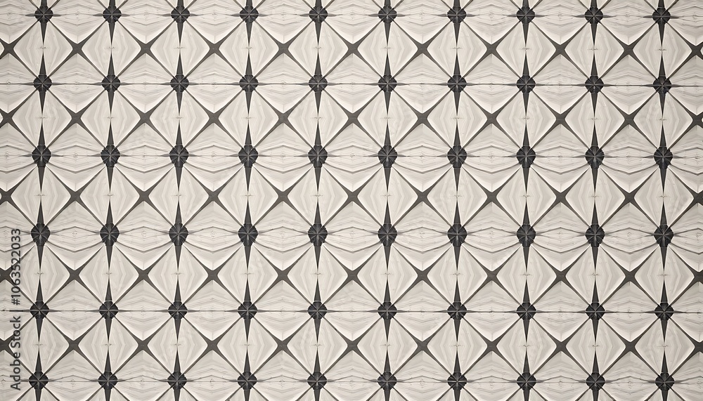 Fototapeta premium Subtle, geometric, pattern, wallpaper.