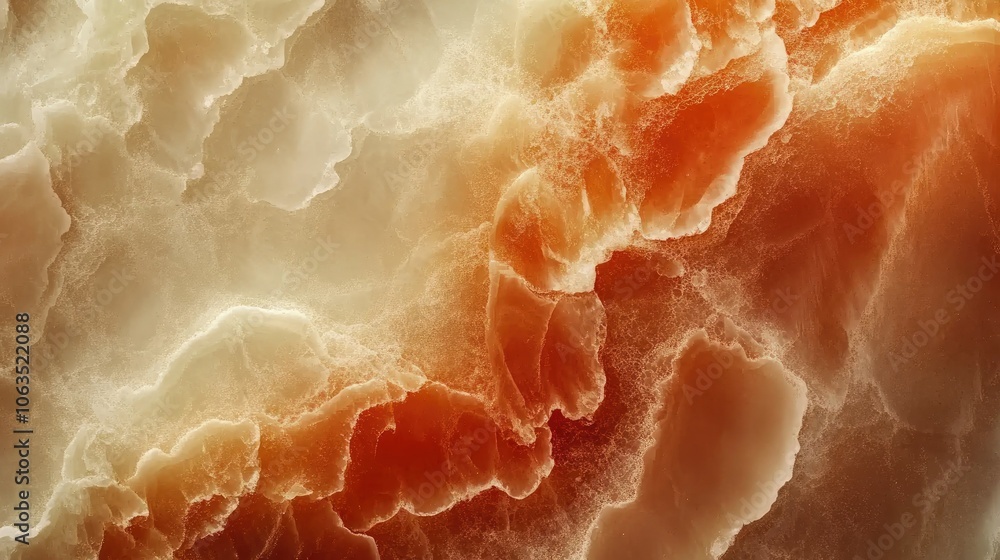 Translucent onyx close-up with beautiful patterns, ideal for showcasing natural elegance Translucent onyx close-up with beautiful patterns, ideal for showcasing natural elegance