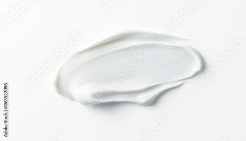 Cream smears on white background.