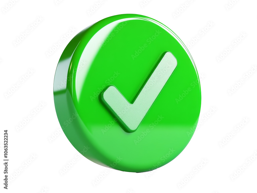 Green checkmark for approval and success, cut out transparent Green checkmark for approval and success, cut out transparent