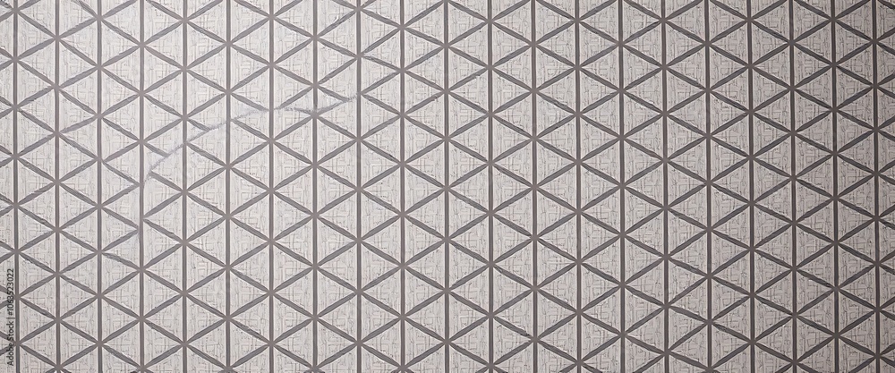 Fototapeta premium Subtle, geometric pattern wallpaper, wall.