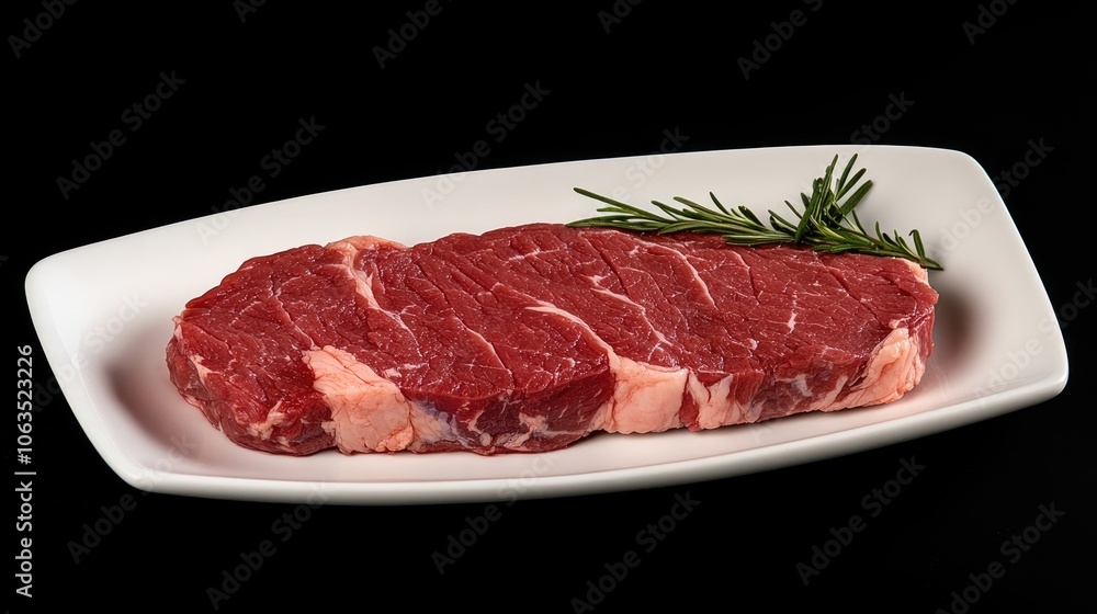 Delicious and tender sirloin steak with marbled meat, presented in a raw state, emphasizing its juicy textures and rich flavors, perfect for culinary visuals and recipes. Delicious and tender sirloin steak with marbled meat, presented in a raw state, emphasizing its juicy textures and rich flavors, perfect for culinary visuals and recipes.