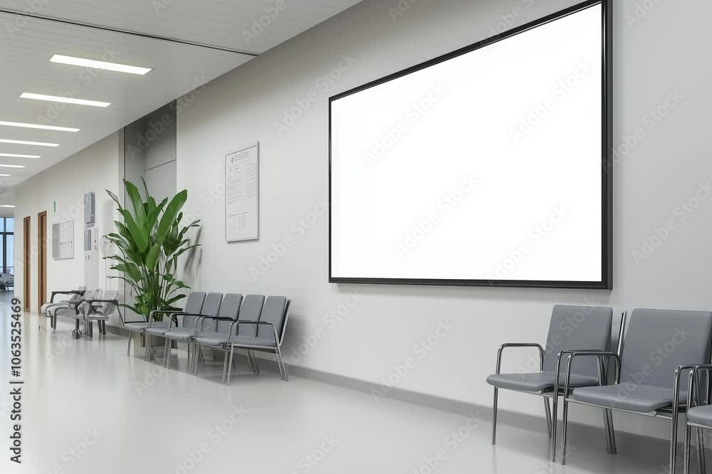 Blank horizontal big poster in public place. Billboard mockup on subway station. 3D rendering.
Blank horizontal big poster in public place. Billboard mockup on subway station. 3D rendering.