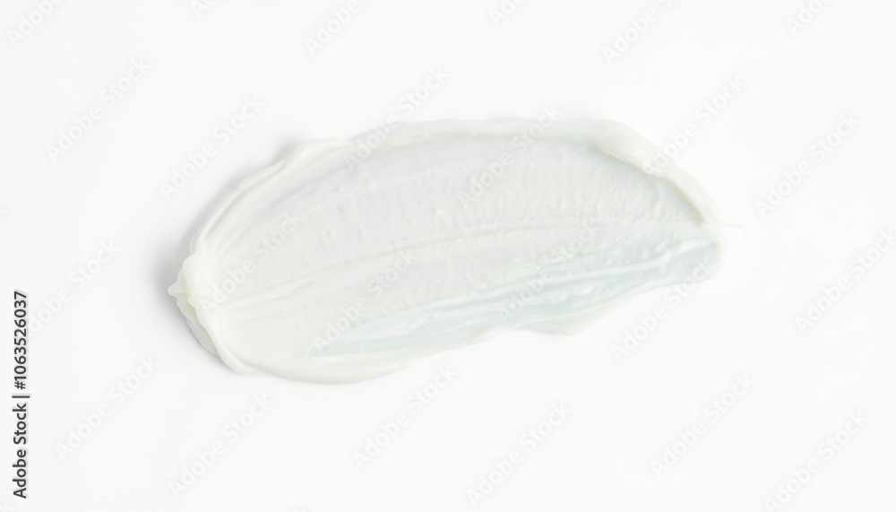 Cream smears on white background. Cream smears on white background.