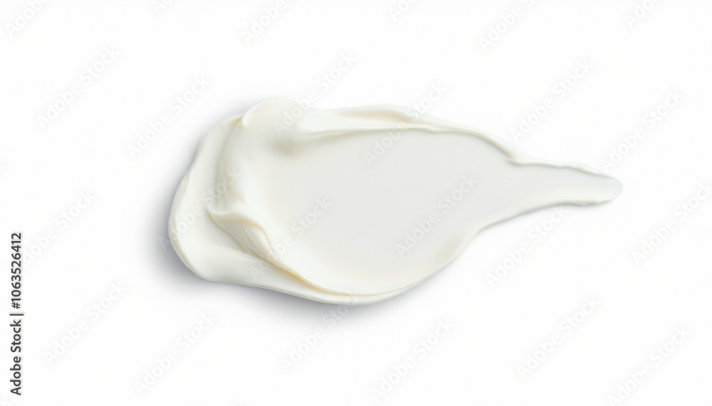 Cream smears on white background. Cream smears on white background.