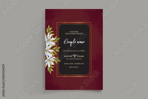 BRIDAL SHOWER FLORAL INVITATION TEMPLATE