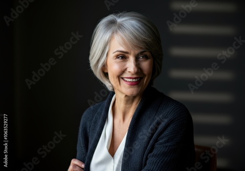 Attractive Senior Woman Smiling