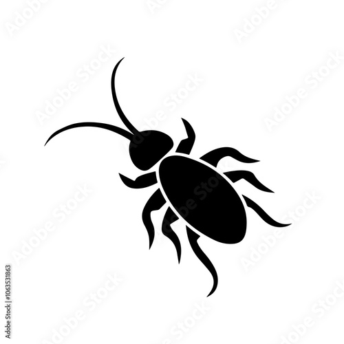 Tick silhouette vector illustration design on white background.