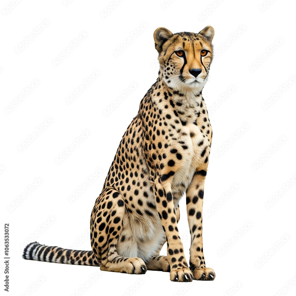 Cheetah animal isolated on white background Cheetah animal isolated on white background