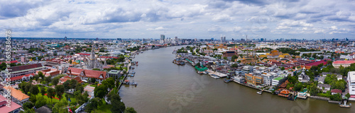 Aerial landscapse of Bangkok, Thailand.