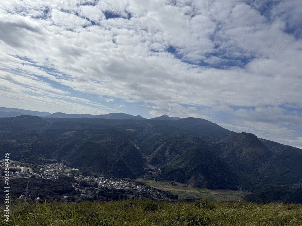 Naklejka premium 山から見る静岡の景色