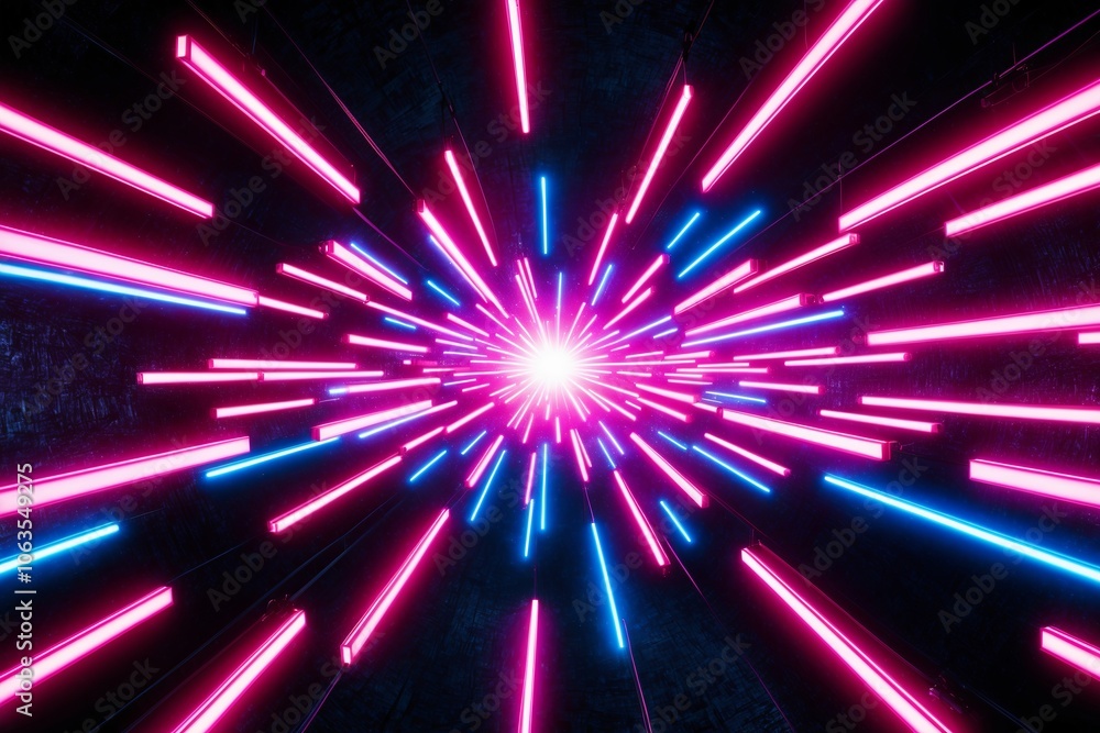Neon line background. Made with generative AI technology Neon line background. Made with generative AI technology