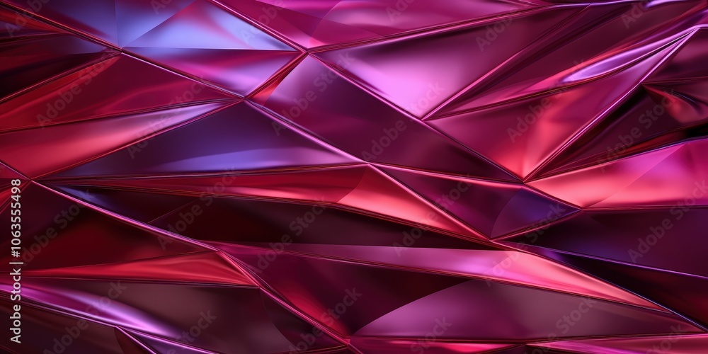 Abstract Geometric Pattern with Metallic Texture in Shades of Deep Red and Violet Abstract Geometric Pattern with Metallic Texture in Shades of Deep Red and Violet