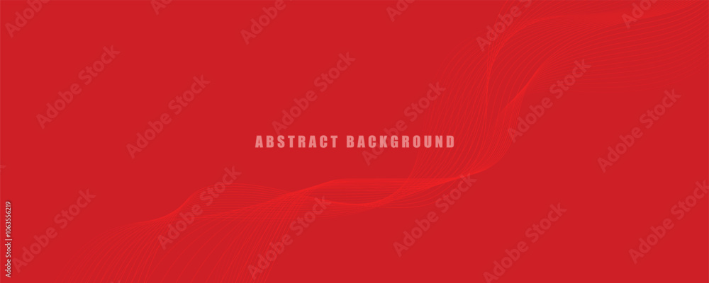 Abstract red wavy vector background