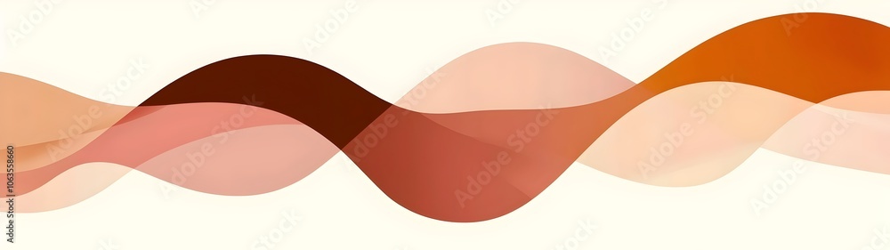 Abstract wavy background in warm tones featuring soft curves and fluid shapes, creating a calming and soothing atmosphere. Abstract wavy background in warm tones featuring soft curves and fluid shapes, creating a calming and soothing atmosphere.