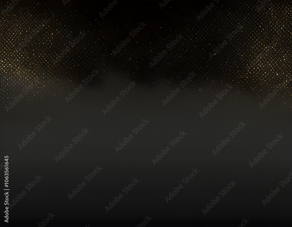 Obraz premium Realistic vector black background. Shiny black horizontal backdrop Glittering backround.