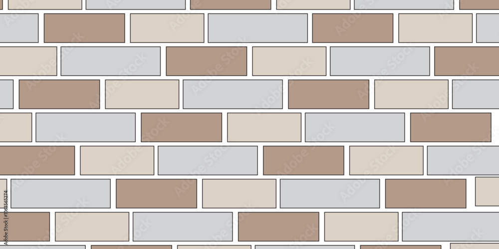 Obraz premium background of brick wall, White brick background texture. White brick pattern and white background wall brick, white or dark gray pattern grainy concrete wall stone texture background.