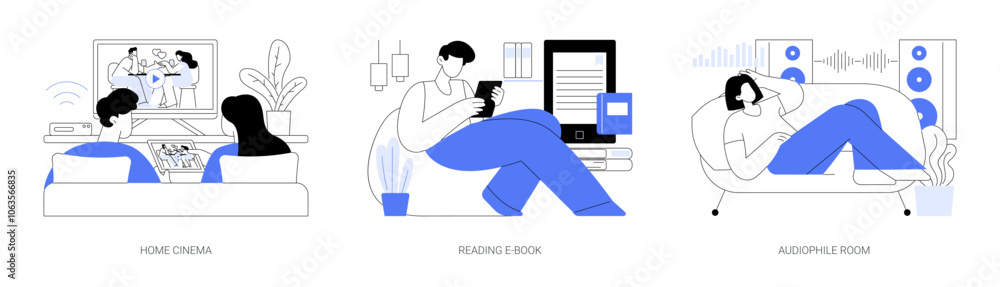 Leisure time isolated cartoon vector illustrations se Leisure time isolated cartoon vector illustrations se