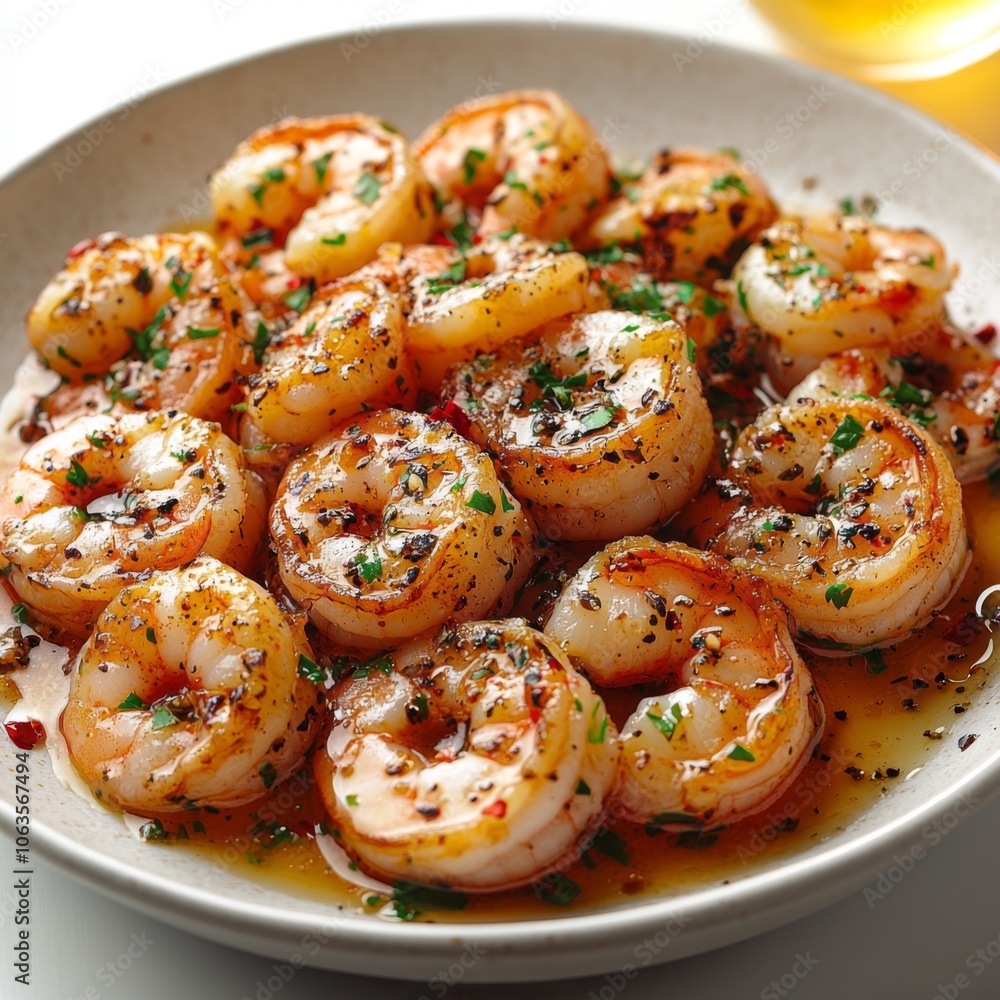 Garlic Butter Shrimp with Parsley and Chili Flakes Garlic Butter Shrimp with Parsley and Chili Flakes