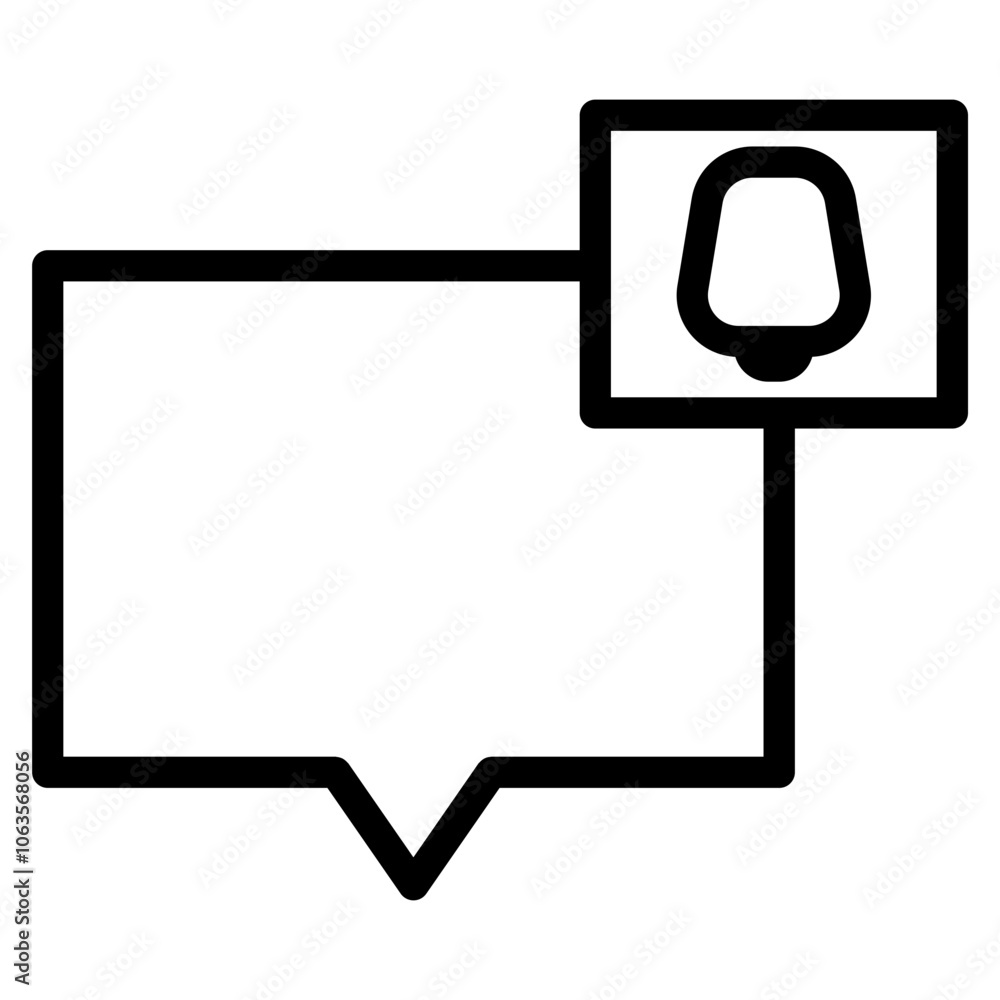 Messenger chat application linear vector illustration. Creative concept messaging (message speech), flat vector icon, for web design or mobile app mobile app icons. Graphic design online chatting apps Messenger chat application linear vector illustration. Creative concept messaging (message speech), flat vector icon, for web design or mobile app mobile app icons. Graphic design online chatting apps