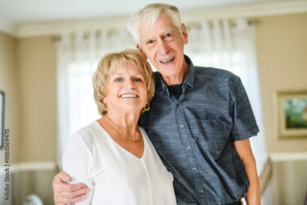 elderly 80s couple embracing each other at home elderly 80s couple embracing each other at home