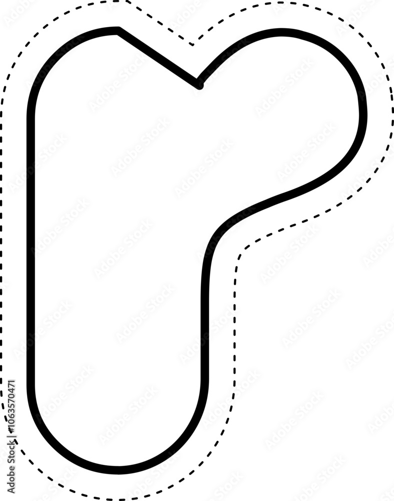 Cut Off Tracing Alphabet Letter r Lowercase