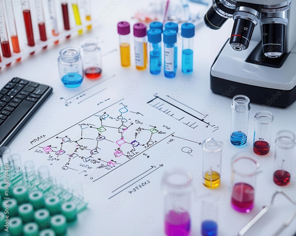 Complex blueprint of a biochemistry analyzer, lab equipment breakdown, essential medical tool Complex blueprint of a biochemistry analyzer, lab equipment breakdown, essential medical tool