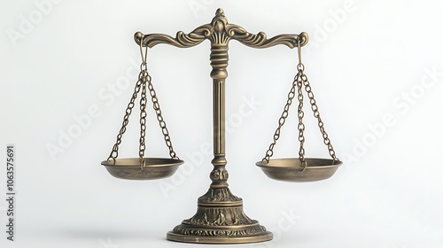 A classic balance scale symbolizing justice and fairness.