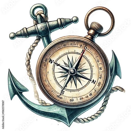 compass and rope photo