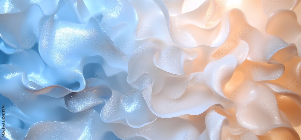 Abstract blue and white silky background. Abstract blue and white silky background.