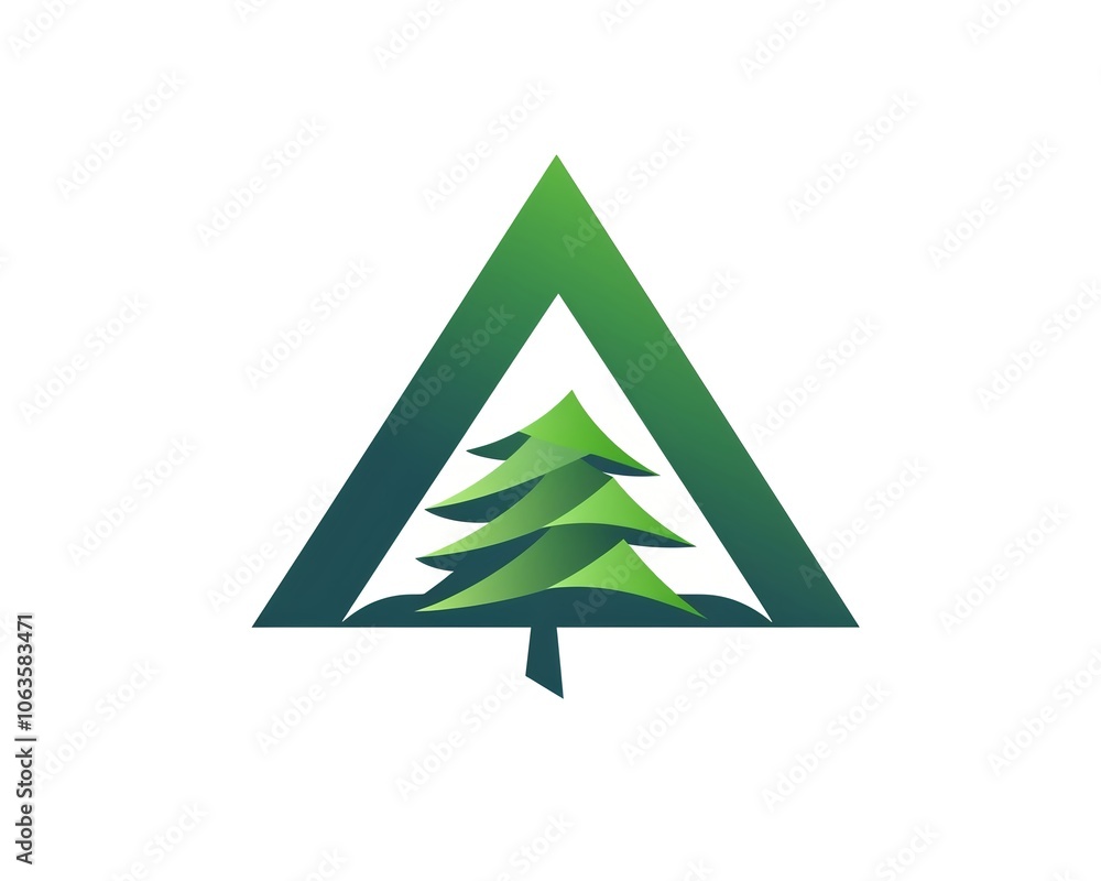 Norway spruce or Douglas fir tree under the green shield isolated on a white background Norway spruce or Douglas fir tree under the green shield isolated on a white background