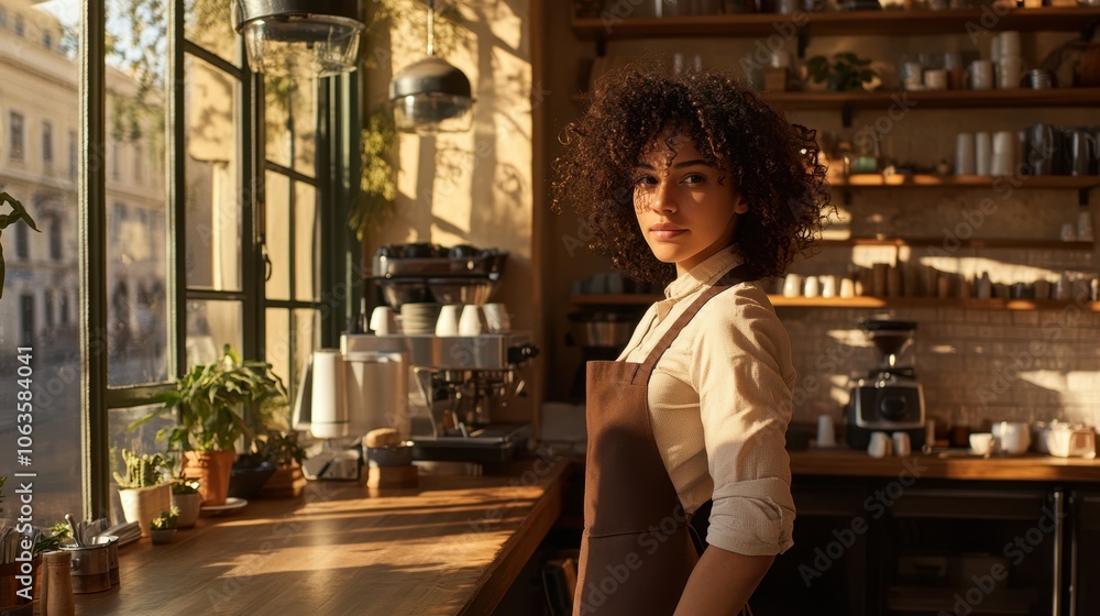 The Barista in Sunlit Caf? The Barista in Sunlit Caf?