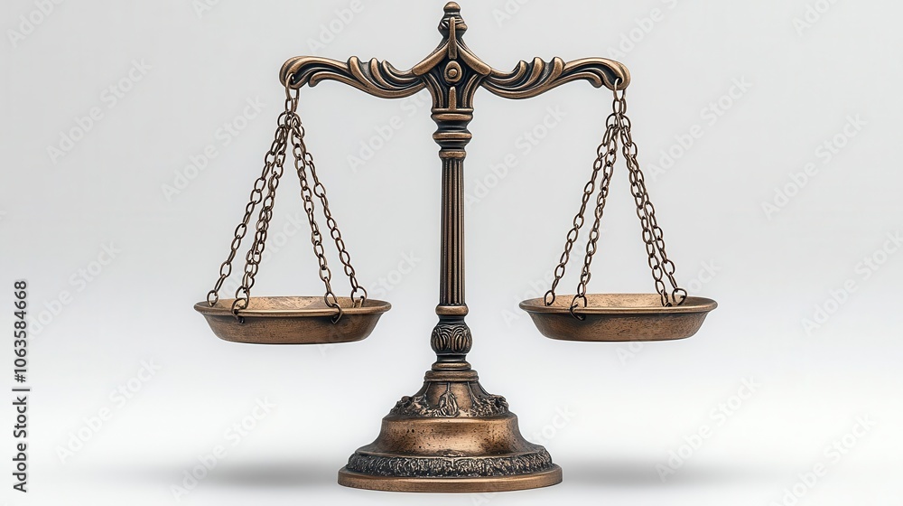 isolated fairness scales of justice resting against a pristine white background symbolizing the concepts of equality balance and legal integrity presented with a clean modern aesthetic isolated fairness scales of justice resting against a pristine white background symbolizing the concepts of equality balance and legal integrity presented with a clean modern aesthetic
