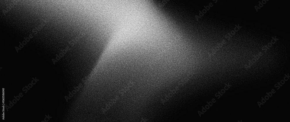 Dark grainy background, black white abstract shape banner noise texture poster header cover wallpaper design