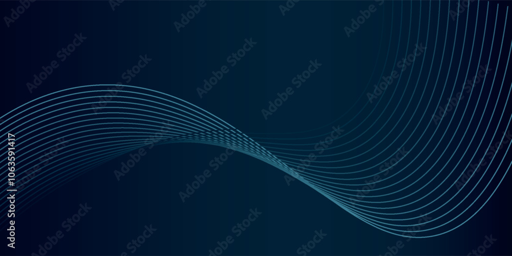 Dynamic particles sound wave flowing over dark. Blurred lights vector abstract background. Beautiful wave shaped array of glowing dots. Dynamic particles sound wave flowing over dark. Blurred lights vector abstract background. Beautiful wave shaped array of glowing dots.