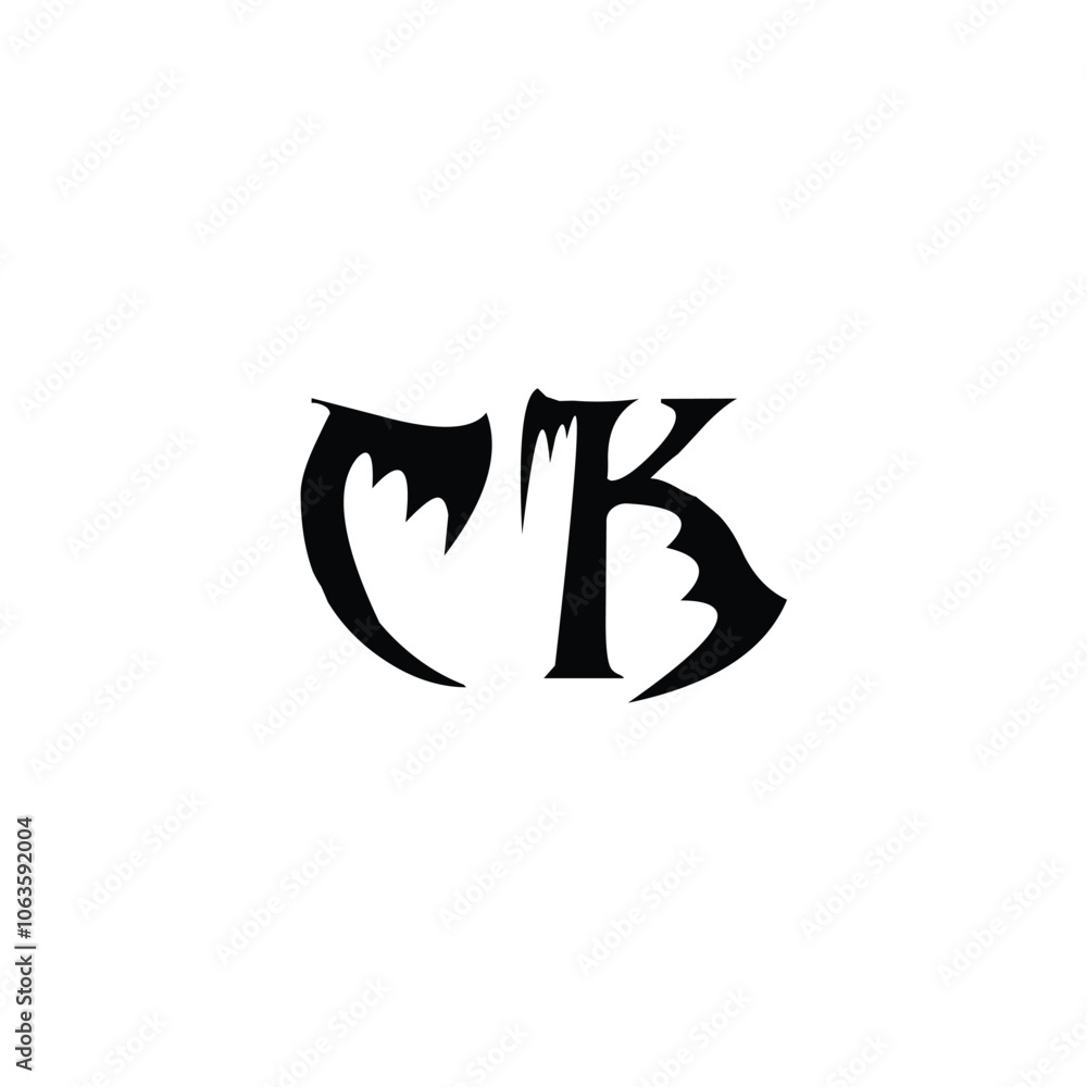CK monogram logo design letter text name symbol monochrome logotype alphabet character simple logo CK monogram logo design letter text name symbol monochrome logotype alphabet character simple logo