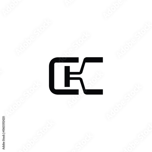 CK monogram logo design letter text name symbol monochrome logotype alphabet character simple logo