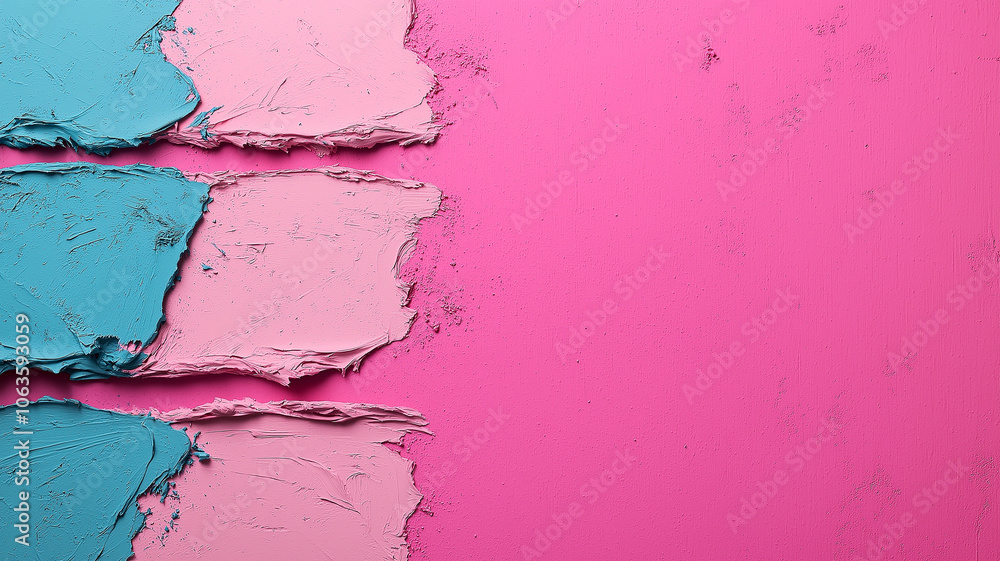 Colorful abstract background with textured layers of pink and blue paint, creating soft, grainy look. vibrant composition evokes sense of creativity and artistic expression Colorful abstract background with textured layers of pink and blue paint, creating soft, grainy look. vibrant composition evokes sense of creativity and artistic expression