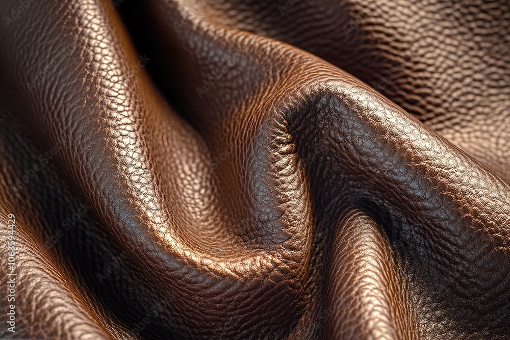 A brown leather background texture with a soft, natural grain and texture A brown leather background texture with a soft, natural grain and texture