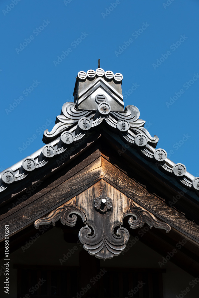 Japanese pavilion in Ginkakuji Temple, Kyoto, Japan