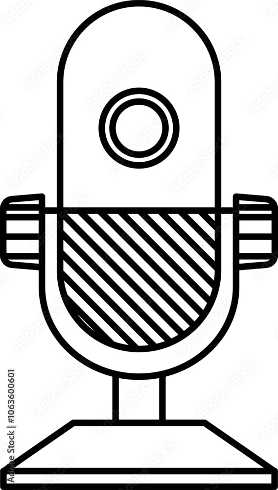 Mic icon. Communication signs and symbols. Mic icon. Communication signs and symbols.