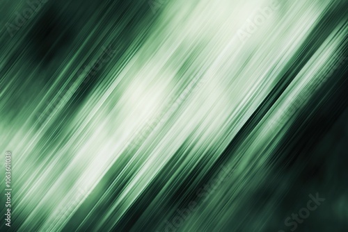 Blurred background with a green gradient color  a white light in the upper right corner