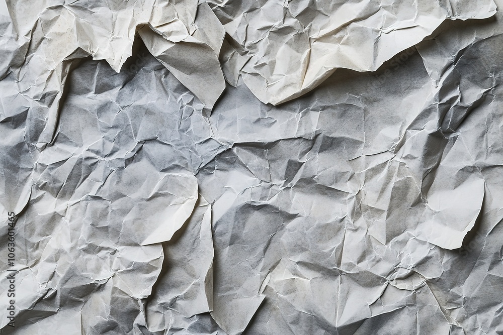 Fototapeta premium A plain gray paper texture, slightly textured with a subtle grain and noise effect, in a white color.