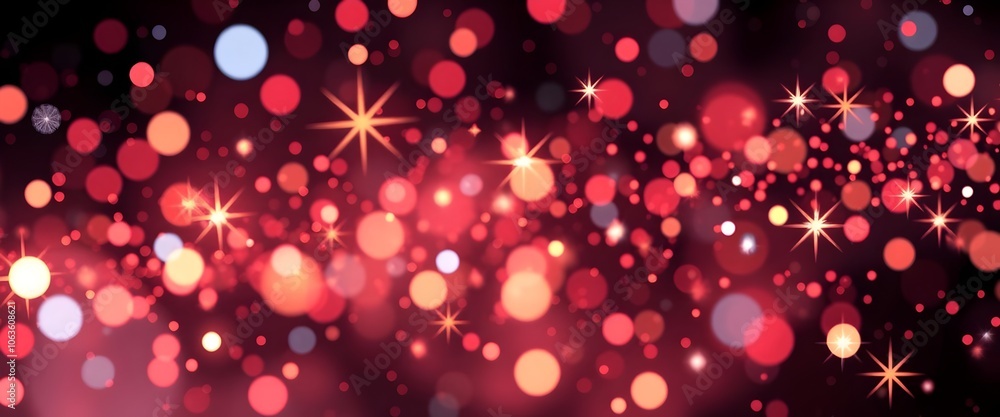 Abstract Festive Background: Red, Pink, Sparkles, Bokeh Abstract Festive Background: Red, Pink, Sparkles, Bokeh