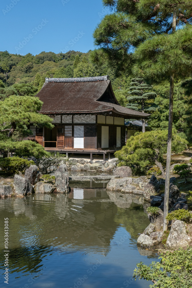 Ginkakuji Temple or Silver Pavilion, Kyoto, Japan