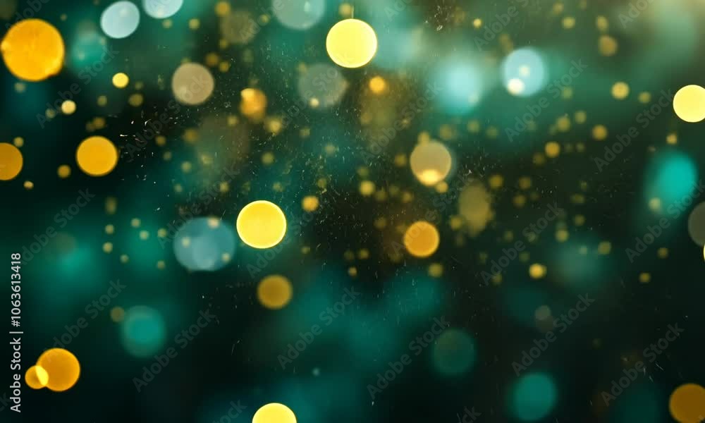Beautiful dark green Christmas background with shining, golden glitter and empty space. Particles, confetti. with Copy space Beautiful dark green Christmas background with shining, golden glitter and empty space. Particles, confetti. with Copy space