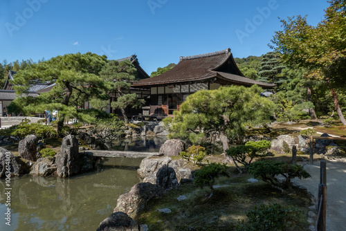 Ginkakuji Temple or Silver Pavilion, Kyoto, Japan