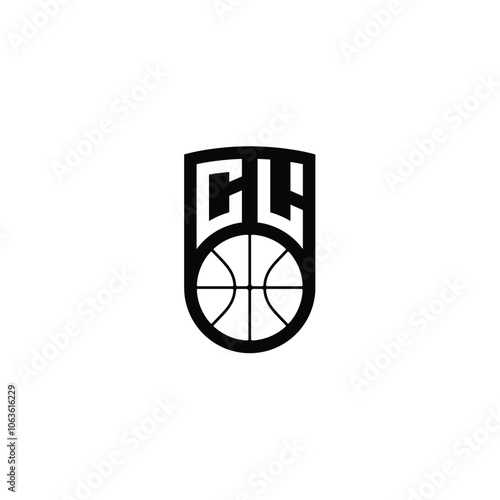 CL monogram logo design letter text name symbol monochrome logotype alphabet character simple logo