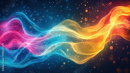 Vibrant Abstract Fluid Background for Creative Projects