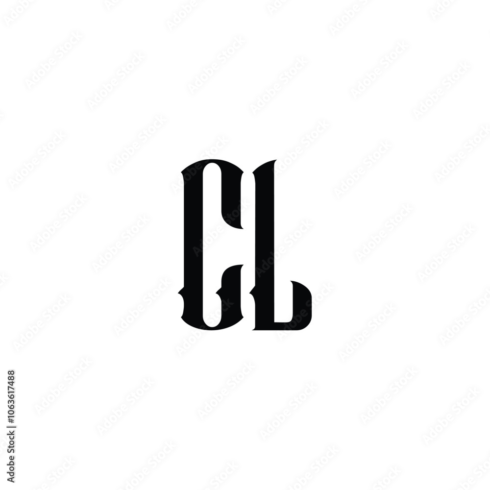 CL monogram logo design letter text name symbol monochrome logotype alphabet character simple logo CL monogram logo design letter text name symbol monochrome logotype alphabet character simple logo